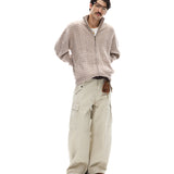 Businesscore Cable-Knit Zip Cardigan