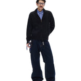 Businesscore Cable-Knit Zip Cardigan