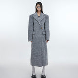 Opium Shoulder Padded Woolen Coat