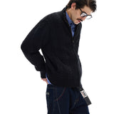 Businesscore Cable-Knit Zip Cardigan