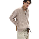 Businesscore Cable-Knit Zip Cardigan