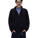 Businesscore Cable-Knit Zip Cardigan