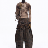 Opium Grunge Print Longsleeve Top