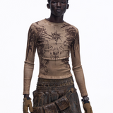 Opium Grunge Print Longsleeve Top