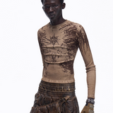 Opium Grunge Print Longsleeve Top