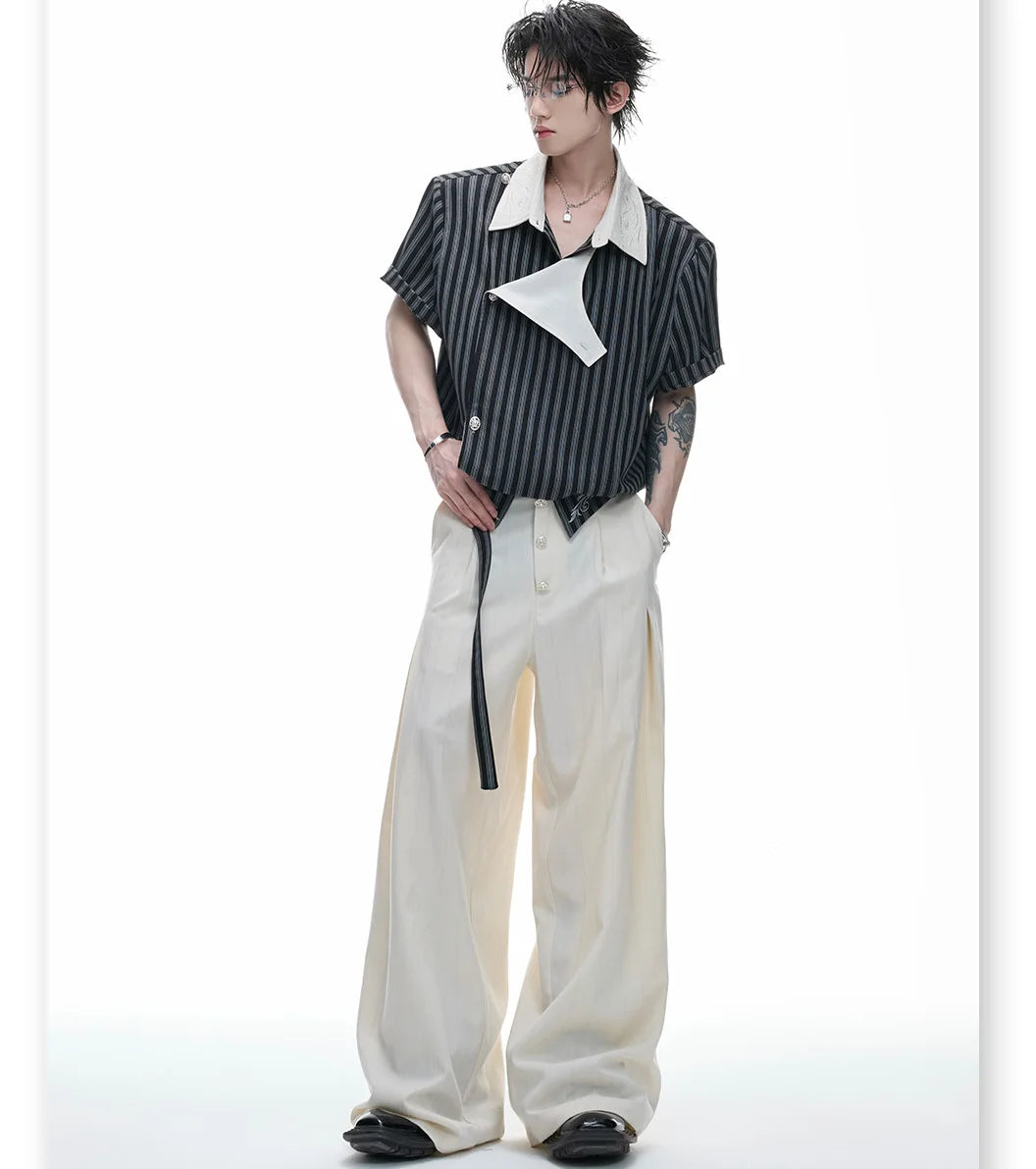 Businesscore Deconstructed Striped Shirt - Fuga Studios