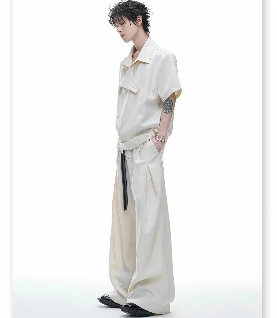 Businesscore Deconstructed Striped Shirt - Fuga Studios