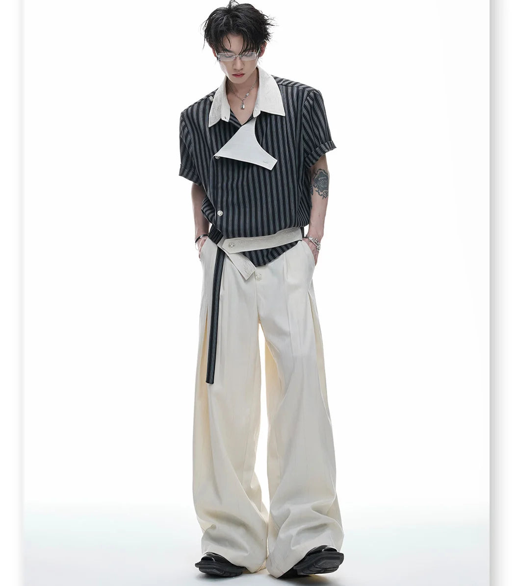 Businesscore Deconstructed Striped Shirt - Fuga Studios