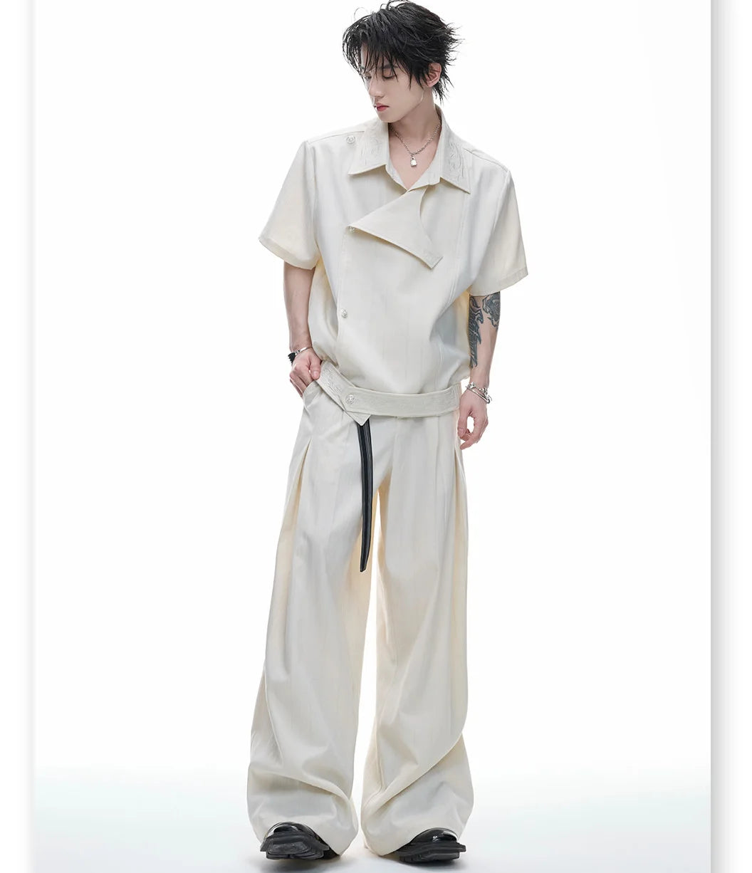 Businesscore Deconstructed Striped Shirt - Fuga Studios