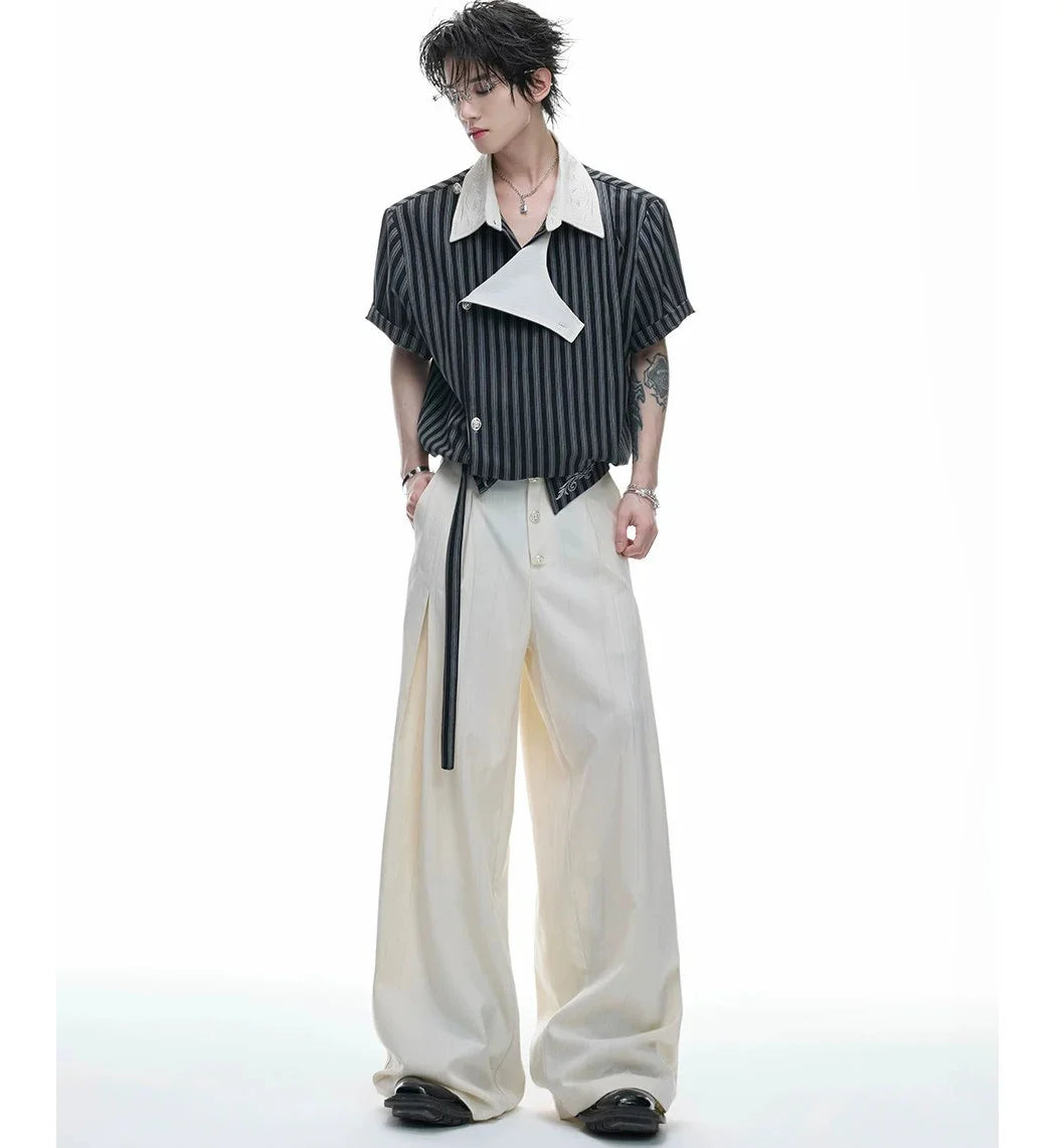Businesscore Deconstructed Striped Shirt - Fuga Studios