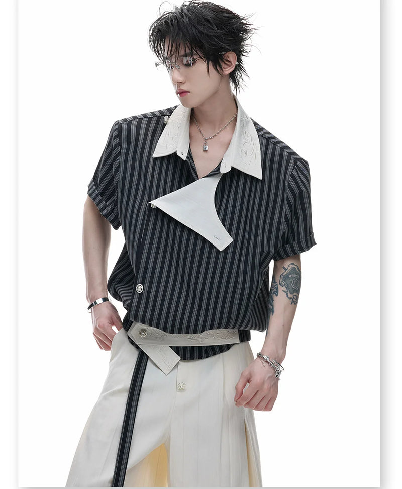 Businesscore Deconstructed Striped Shirt