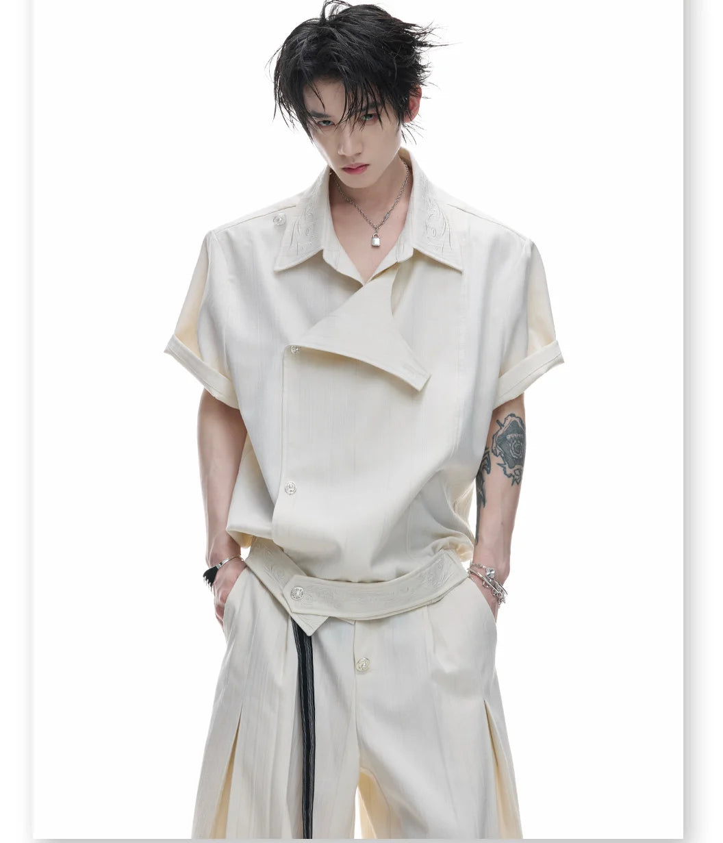 Businesscore Deconstructed Striped Shirt - Fuga Studios