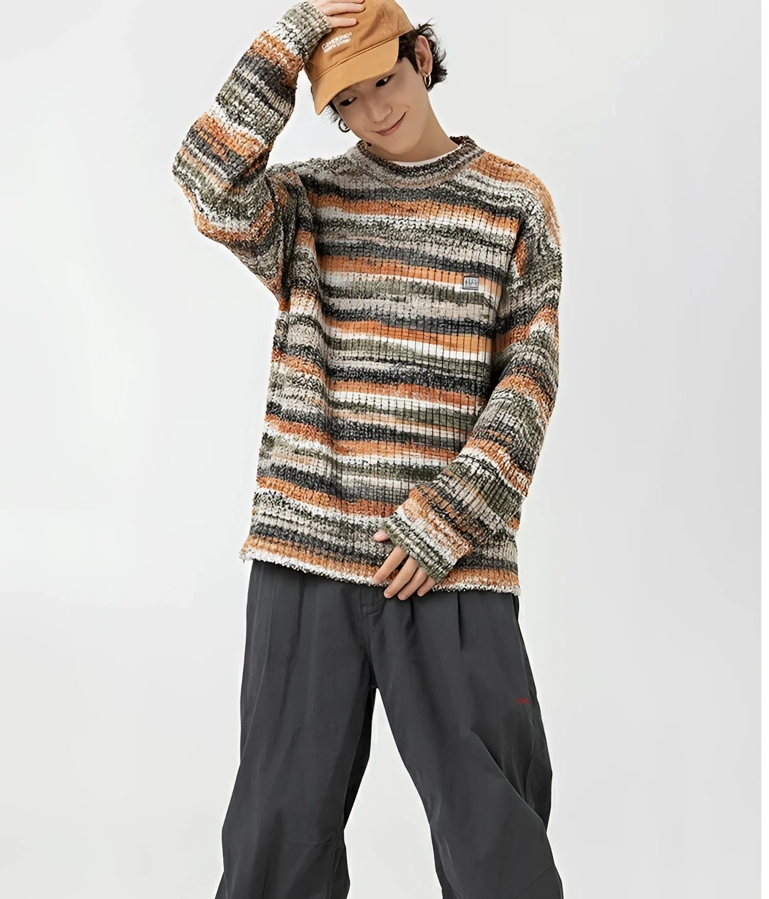 Businesscore Multicolor Striped Sweater - Fuga Studios