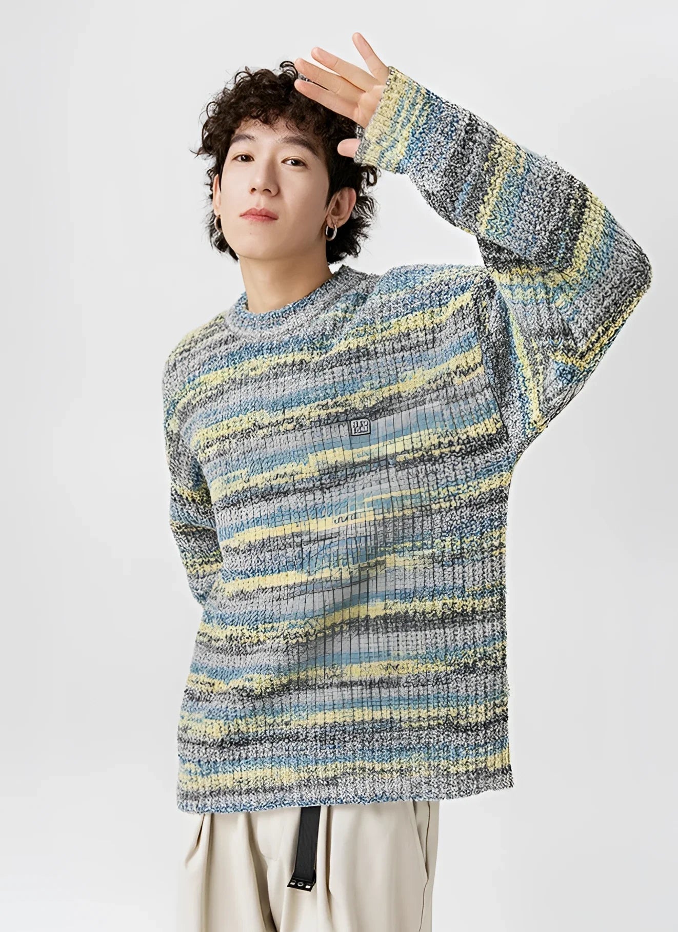 Businesscore Multicolor Striped Sweater - Fuga Studios