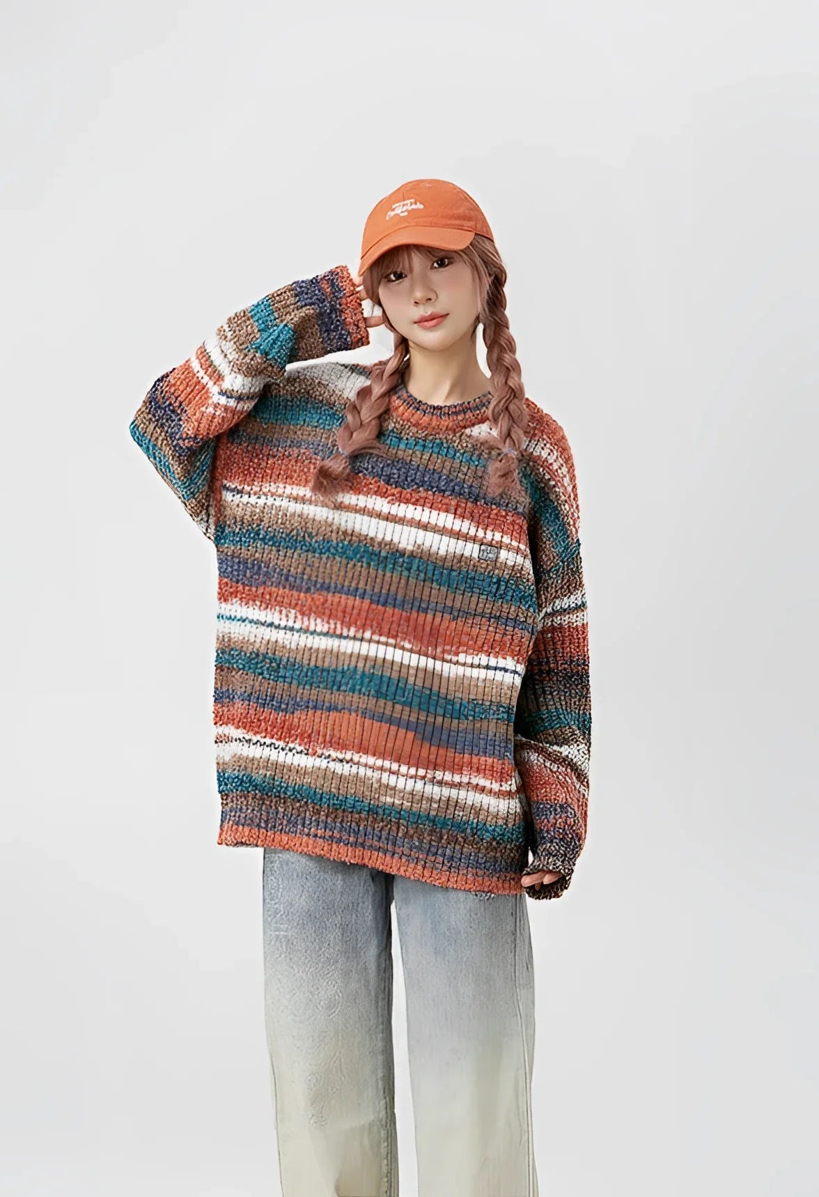Businesscore Multicolor Striped Sweater - Fuga Studios