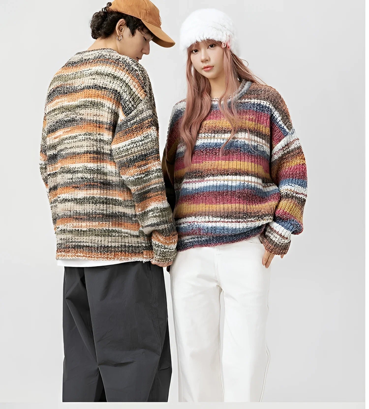 Businesscore Multicolor Striped Sweater - Fuga Studios