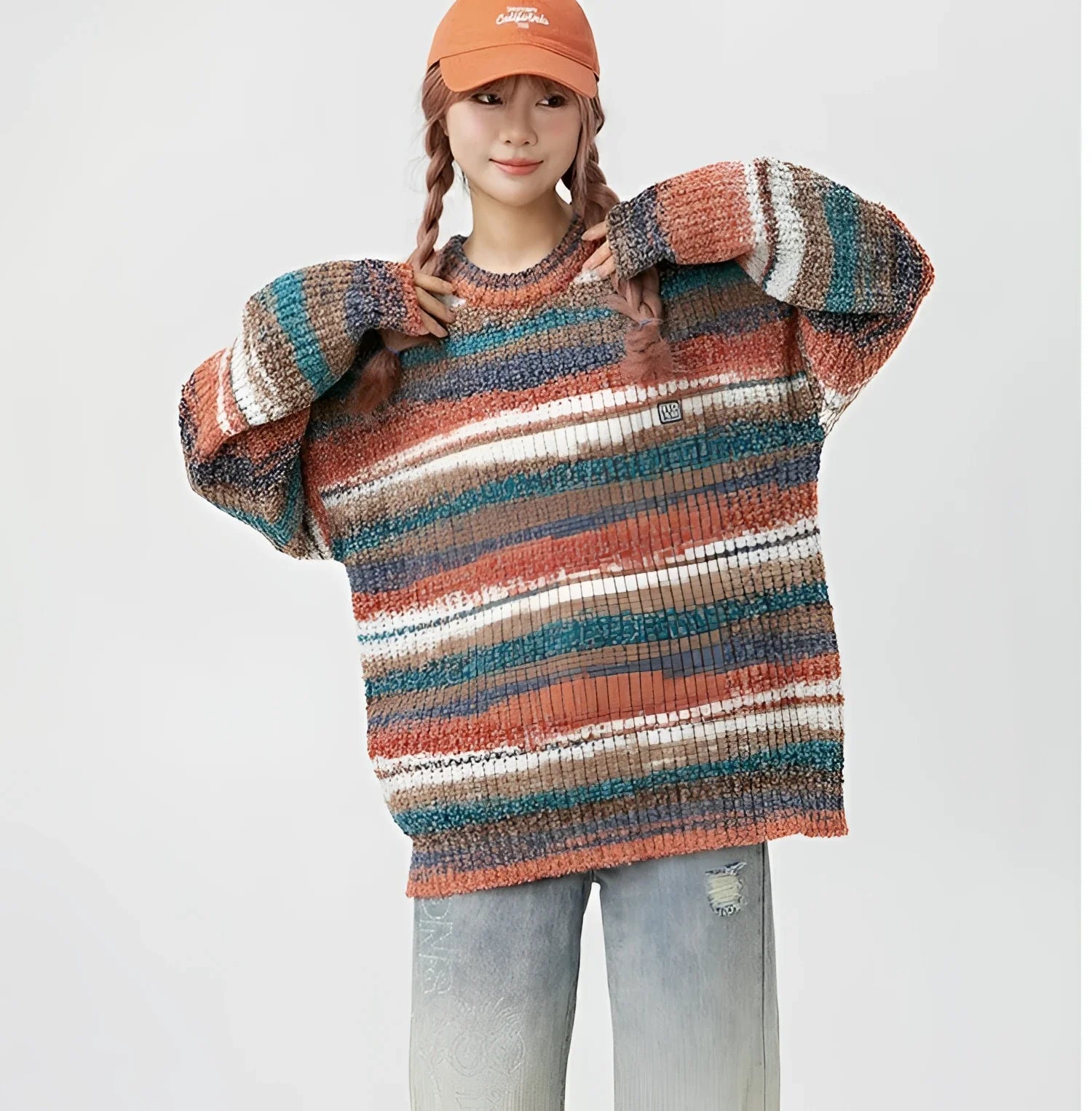Businesscore Multicolor Striped Sweater - Fuga Studios