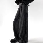Businesscore Pinstripe Wide-Leg Pants - Fuga Studios