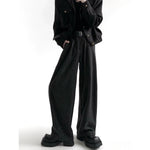 Businesscore Pinstripe Wide-Leg Pants - Fuga Studios