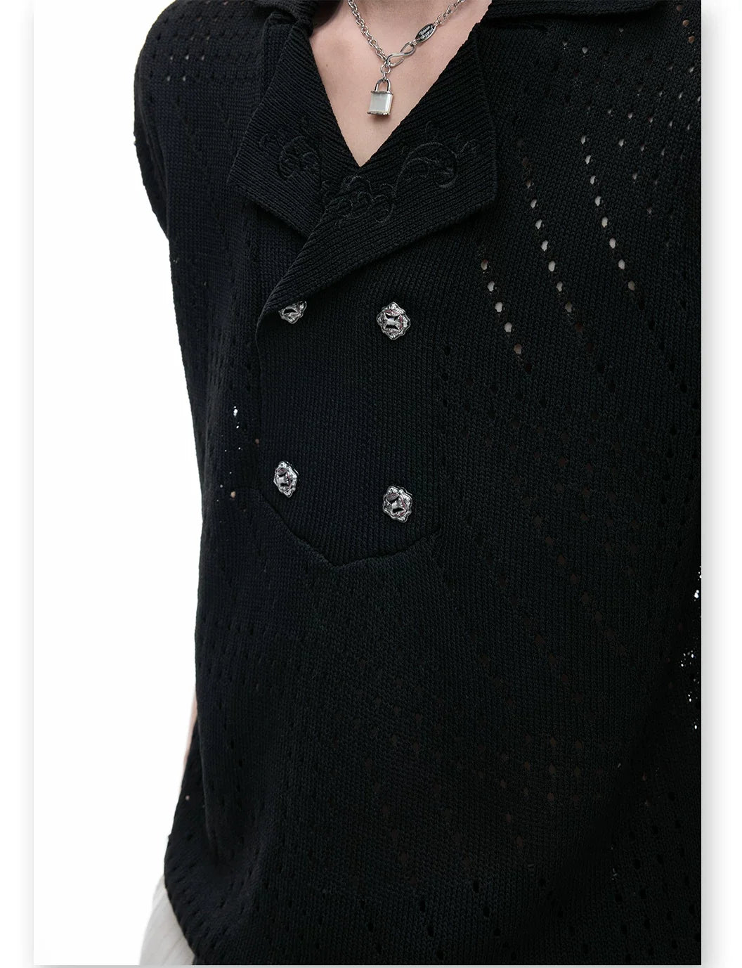 Businesscore Pointelle Knit Polo 10