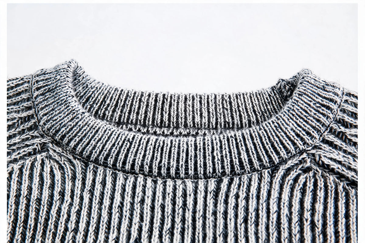 Businesscore Ribbed Knit Sweater - Fuga Studios