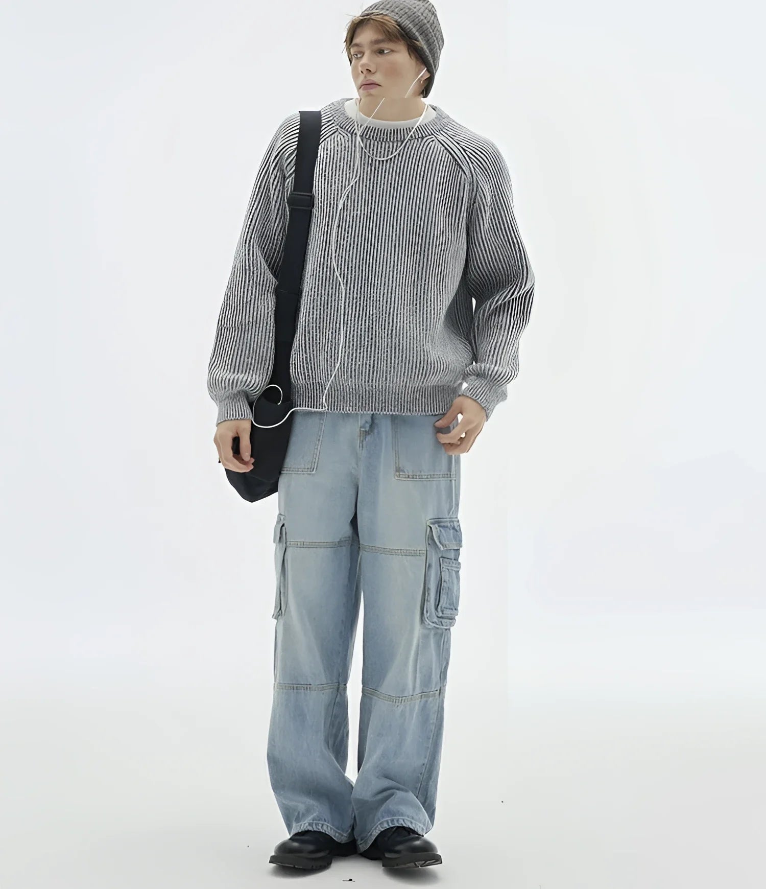 Businesscore Ribbed Knit Sweater - Fuga Studios