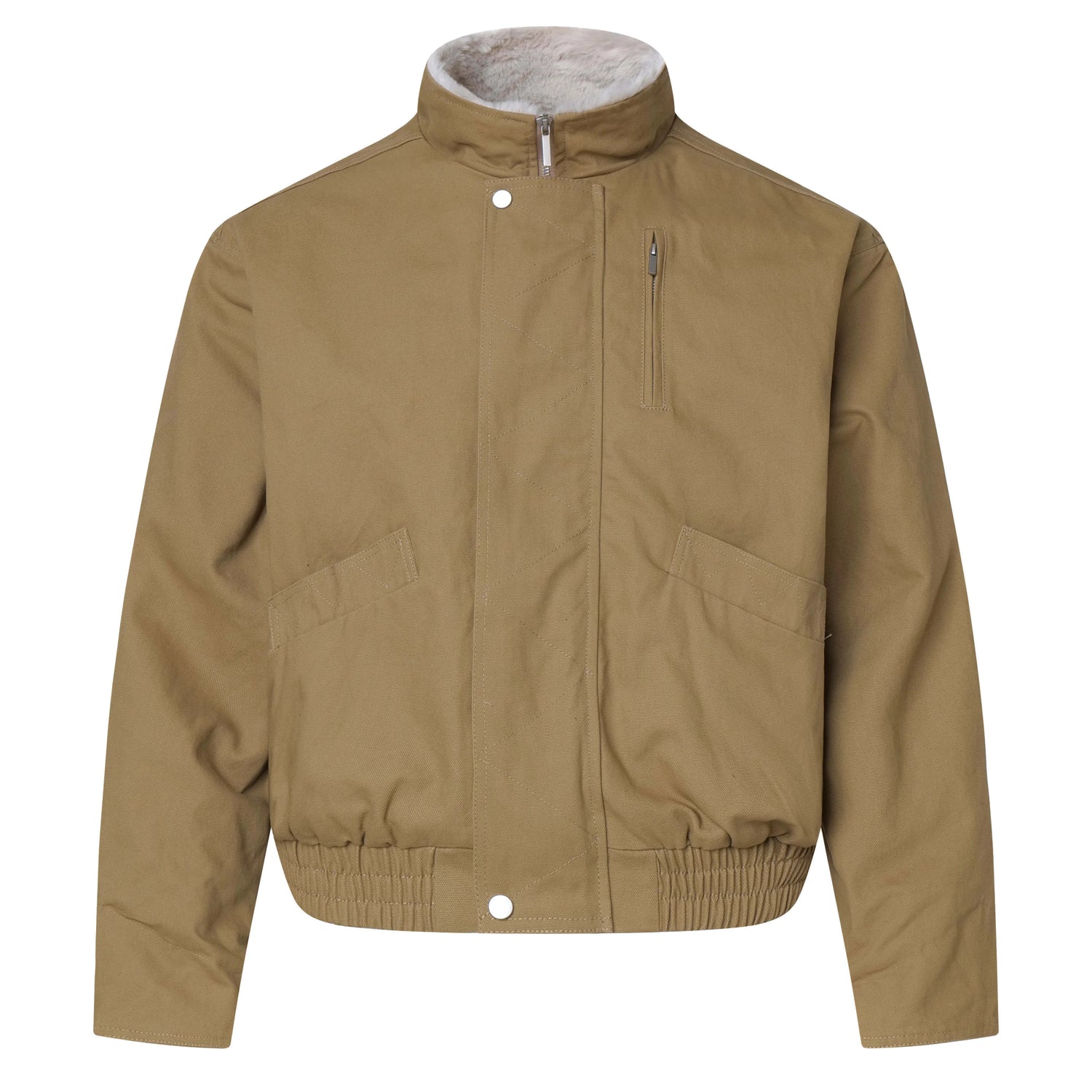 Businesscore Sherpa Collar Bomber Jacket - Fuga Studios