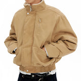 ビジネスコア シェルパカラー ボンバー ジャケット