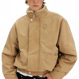 ビジネスコア シェルパカラー ボンバー ジャケット