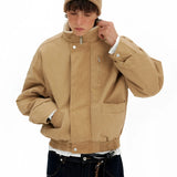 ビジネスコア シェルパカラー ボンバー ジャケット