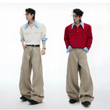 Businesscore Waffle-Knit Polo Sweater - Fuga Studios