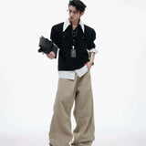 Businesscore Waffle-Knit Polo Sweater - Fuga Studios