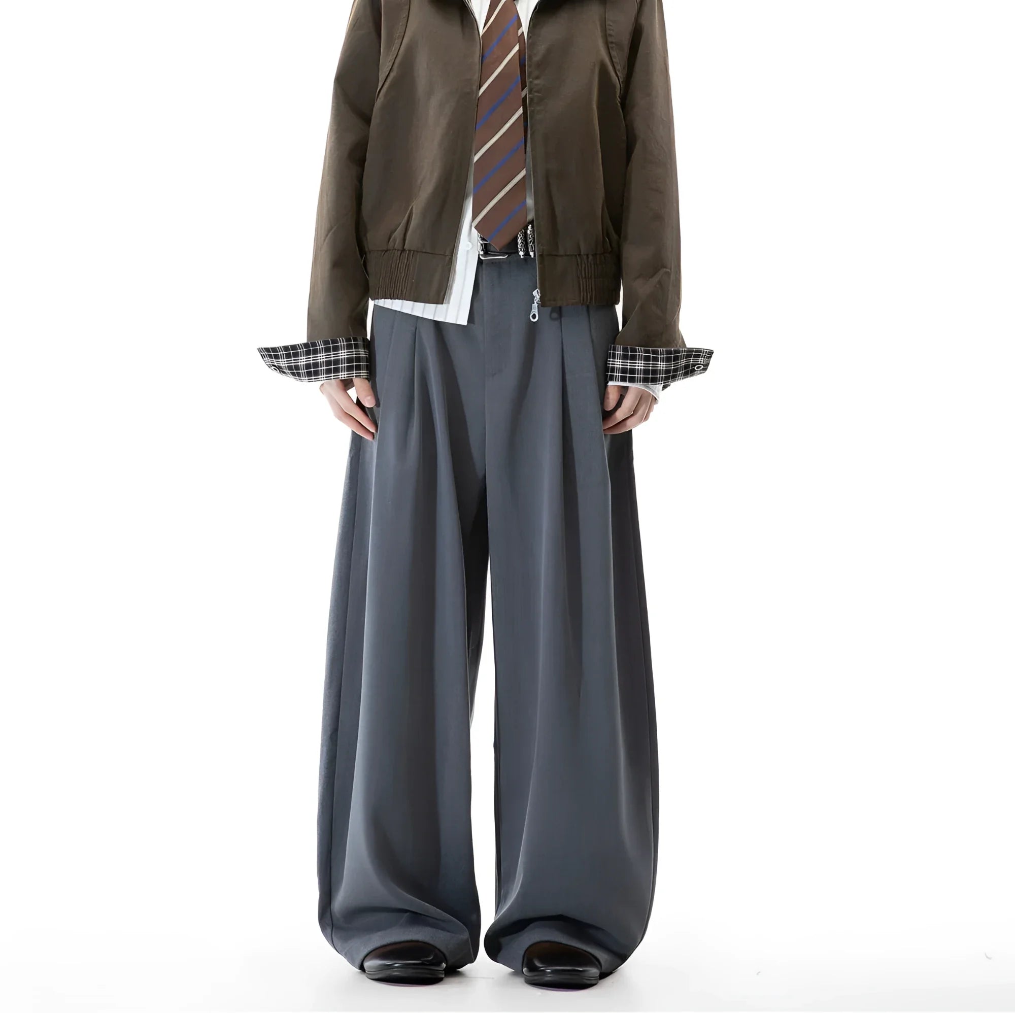 Businesscore Wide-Leg Hose - Fuga Studios