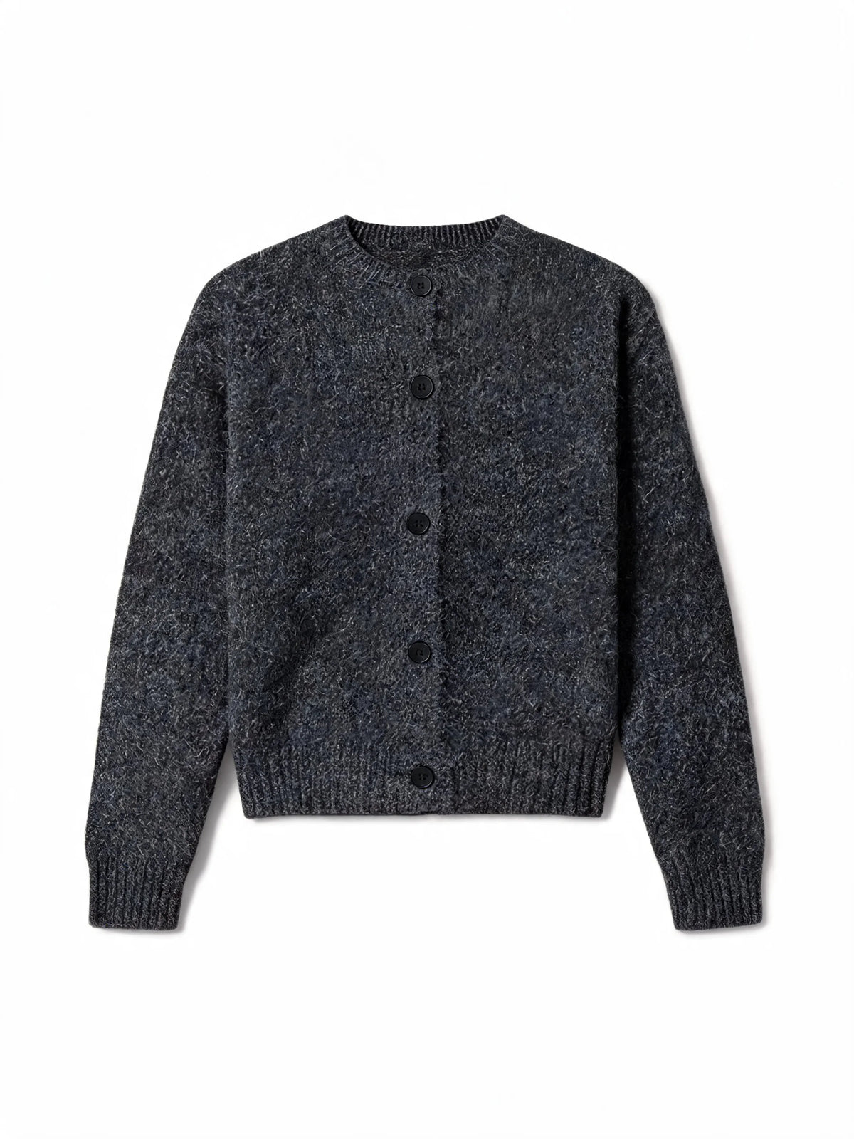Businesscore Wool-Blend Button Cardigan - Fuga Studios