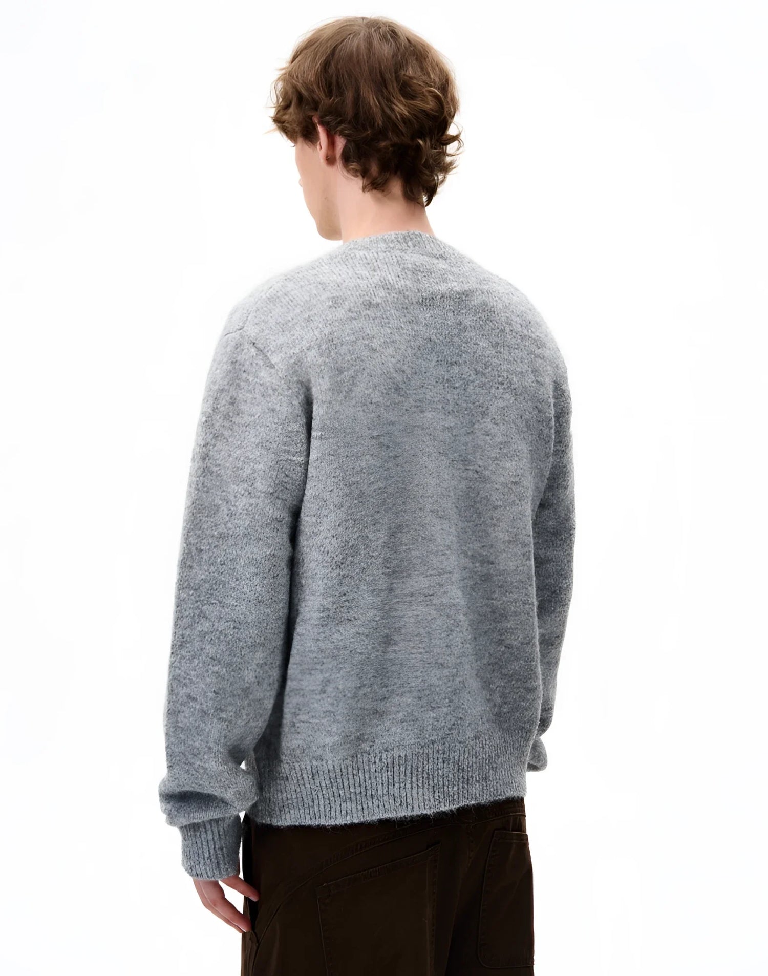 Businesscore Wool-Blend Button Cardigan - Fuga Studios