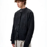 비즈니스코어 울 혼방 버튼 가디건