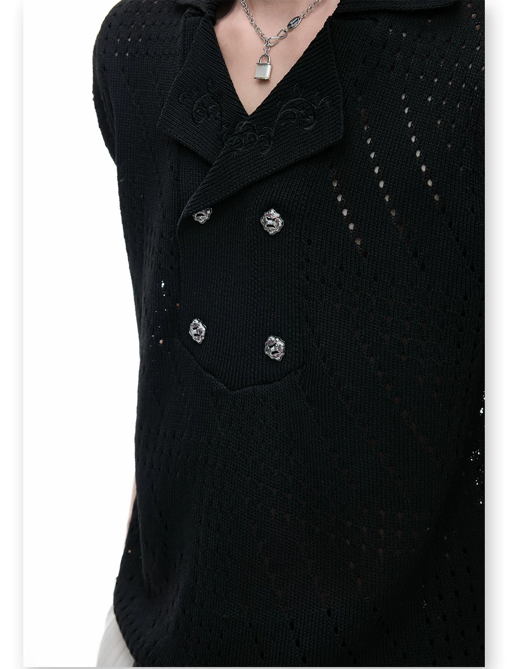 Businesscore Pointelle Knit Polo 10