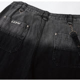 Y2K Shorts cargo jeans cruzado gótico