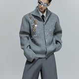 Opium Sequin Embellished Cardigan