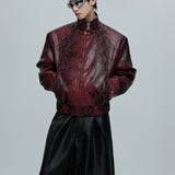 Opium Bombardeiro cravejado de pele de cobra