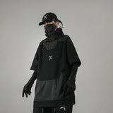 Futuristisches Techwear-Reißverschluss-Kragenhemd - Fuga