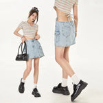 Girls Denim Mini Skirt - Fuga Studios