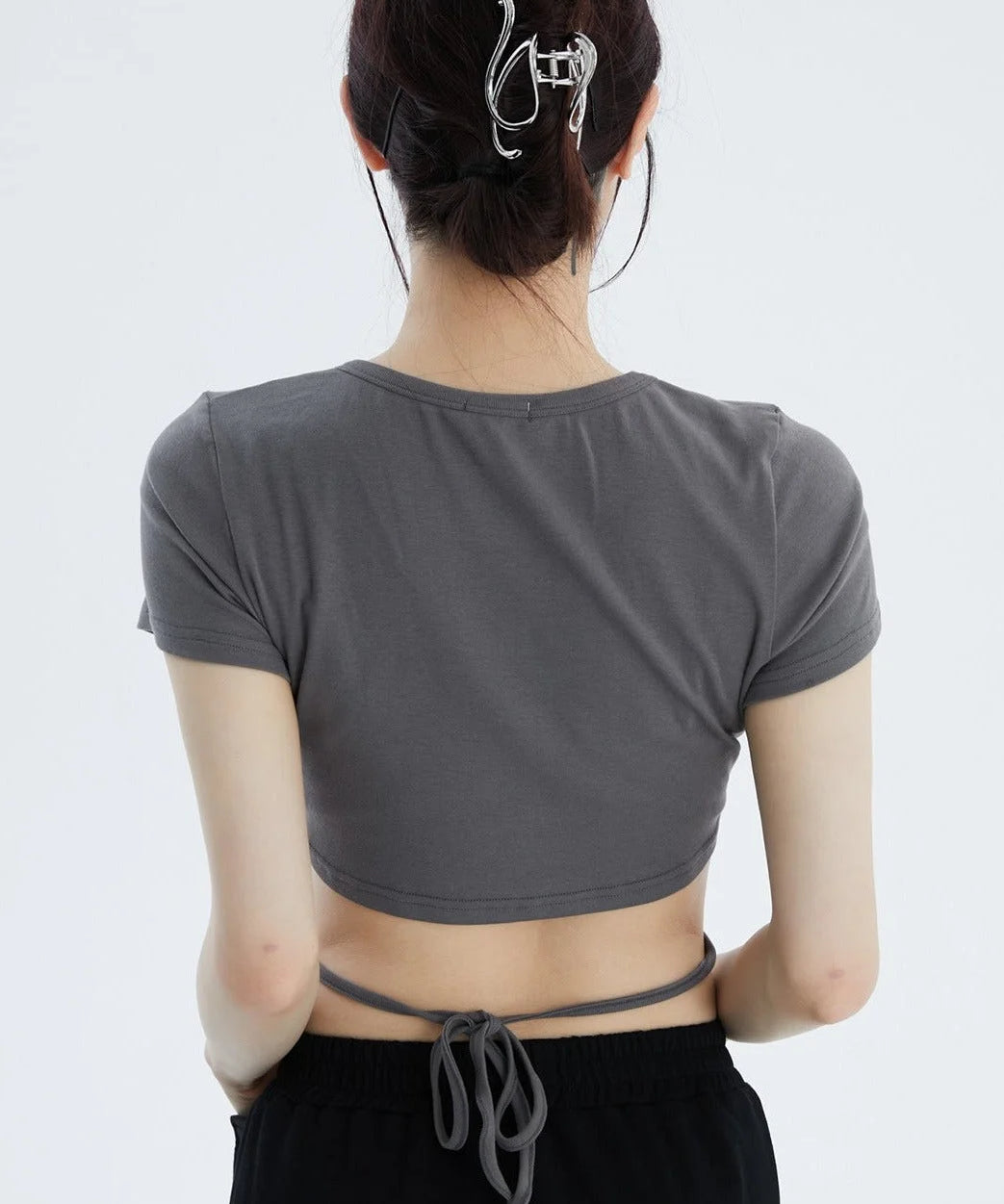 Girls Short Sleeved Crop Top - Fuga Studios