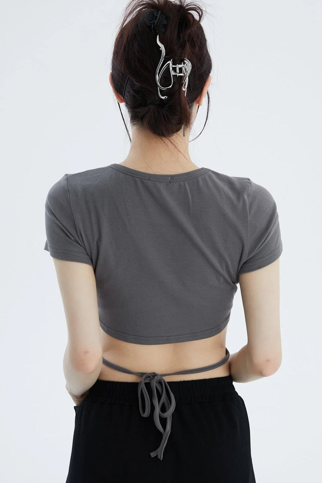 Girls Short Sleeved Crop Top - Fuga Studios