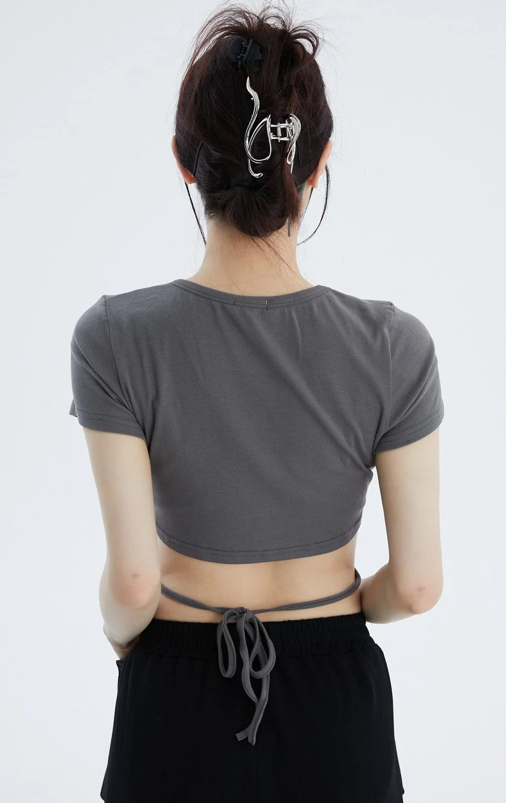 Girls Short Sleeved Crop Top - Fuga Studios