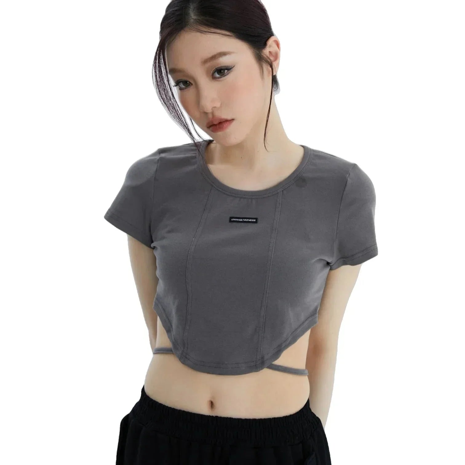 Girls Short Sleeved Crop Top - Fuga Studios