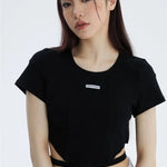 Girls Short Sleeved Crop Top - Fuga Studios