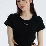 Girls Short Sleeved Crop Top - Fuga Studios