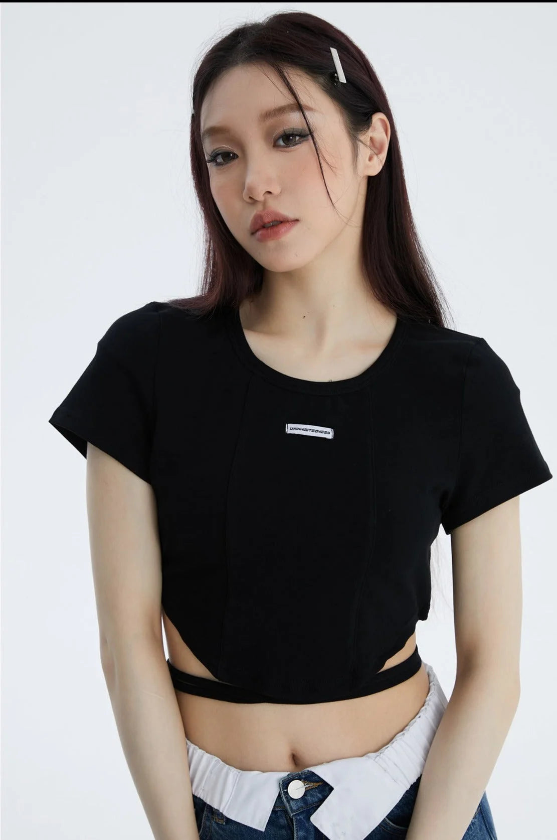 Girls Short Sleeved Crop Top - Fuga Studios