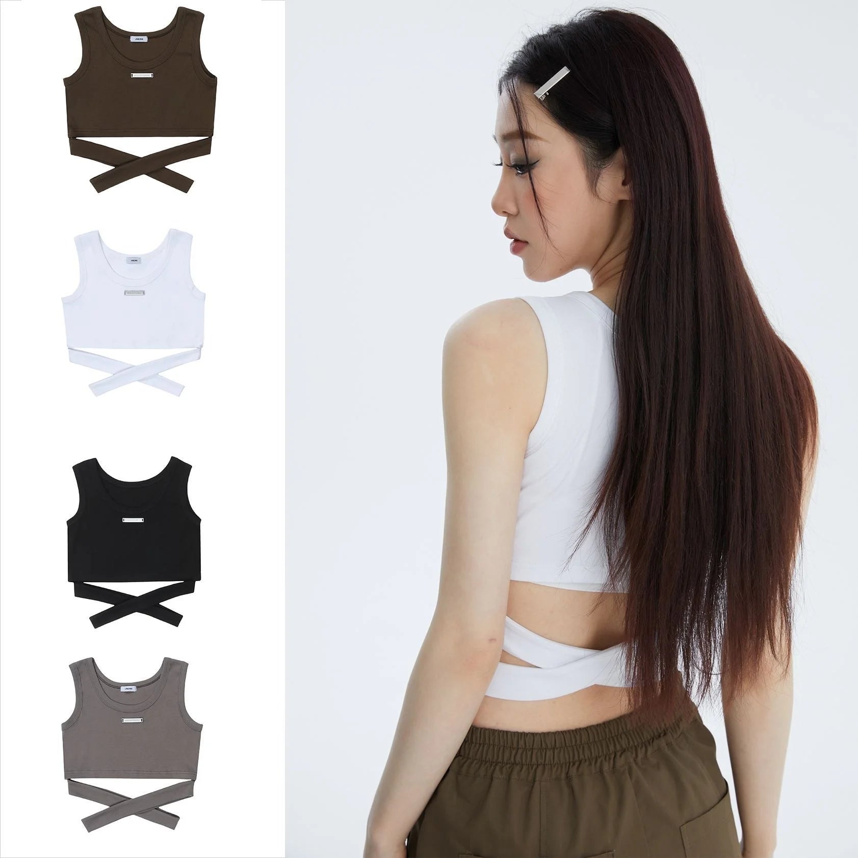 Girls Strappy Vest Shirt - Fuga Studios